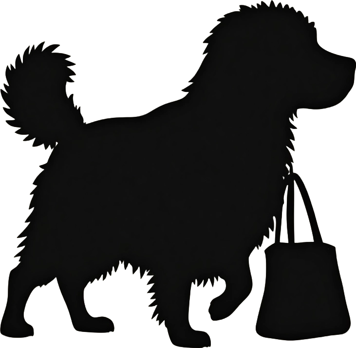 Dog with a Bag Silhouette